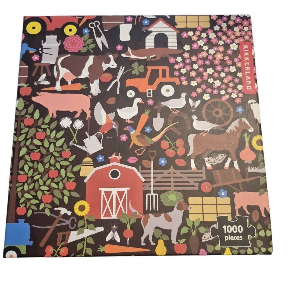 Kikkerland Farm a Studio Job 1000 pc Jigsaw Puzzle